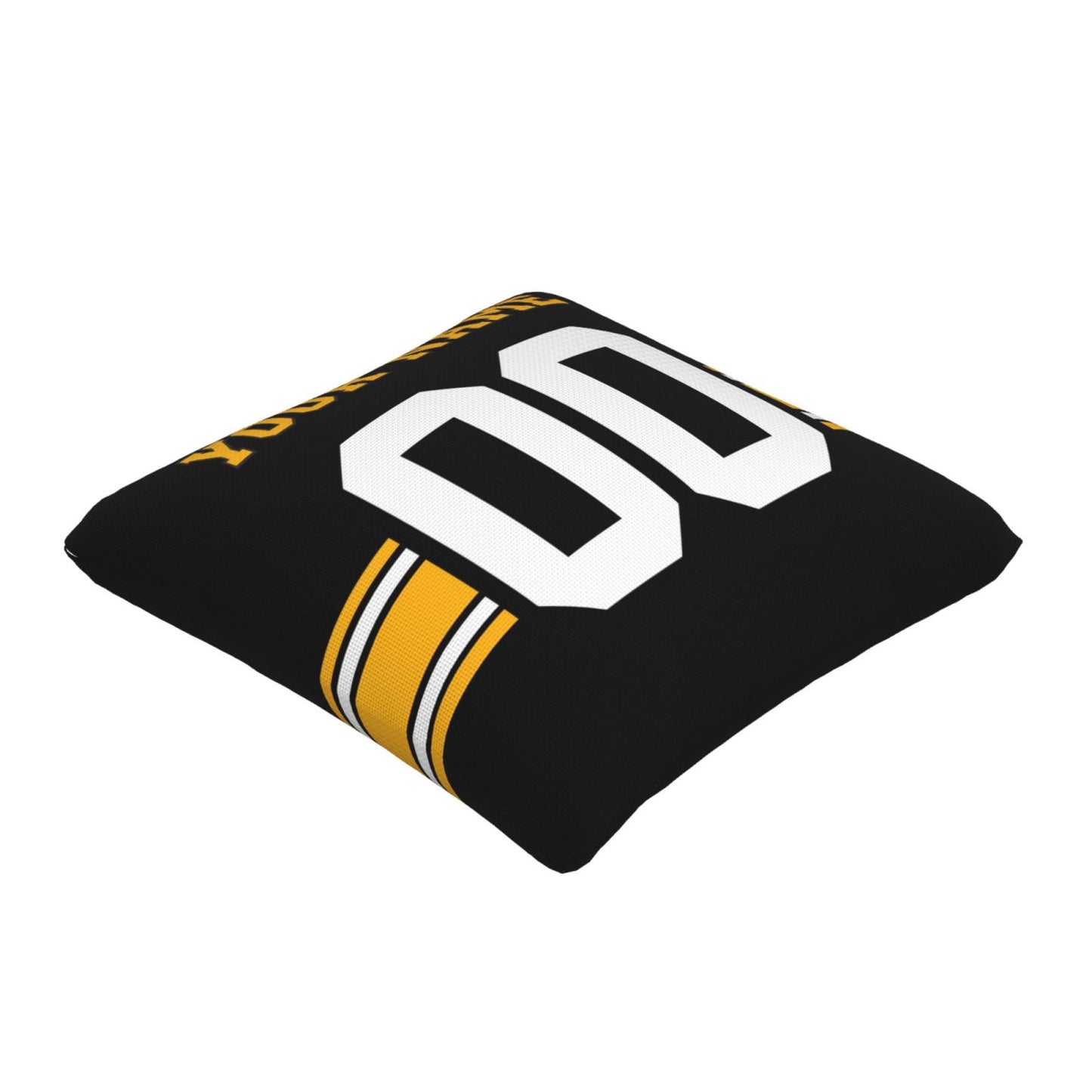 Custom Black Pittsburgh Steelers Decorative Throw Pillow Case - Print Personalized Football Team Fans Name & Number Birthday Gift