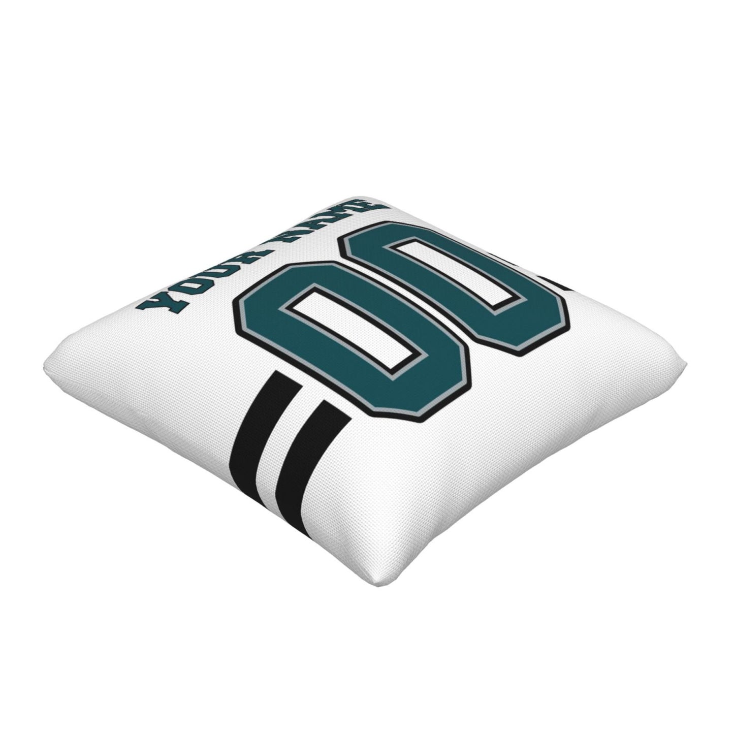 Custom White Philadelphia Eagles Decorative Throw Pillow Case - Print Personalized Football Team Fans Name & Number Birthday Gift