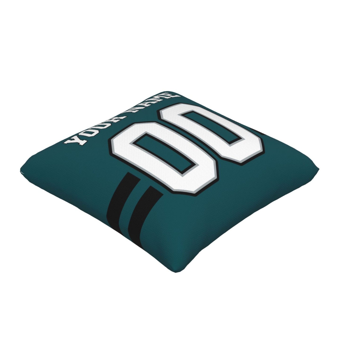 Custom Green Philadelphia Eagles Decorative Throw Pillow Case - Print Personalized Football Team Fans Name & Number Birthday Gift