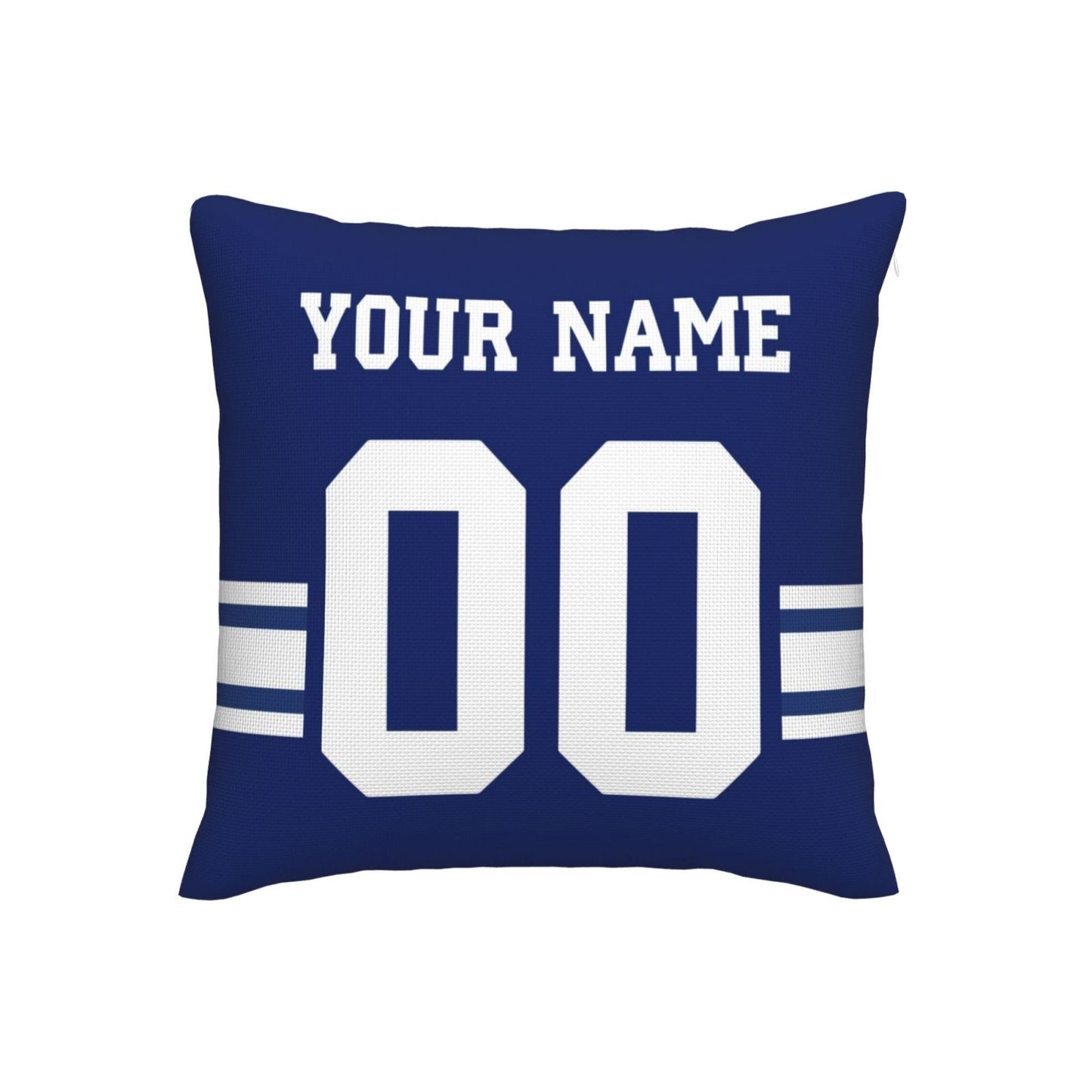 Custom Royal New York Giants Decorative Throw Pillow Case - Print Personalized Football Team Fans Name & Number Birthday Gift