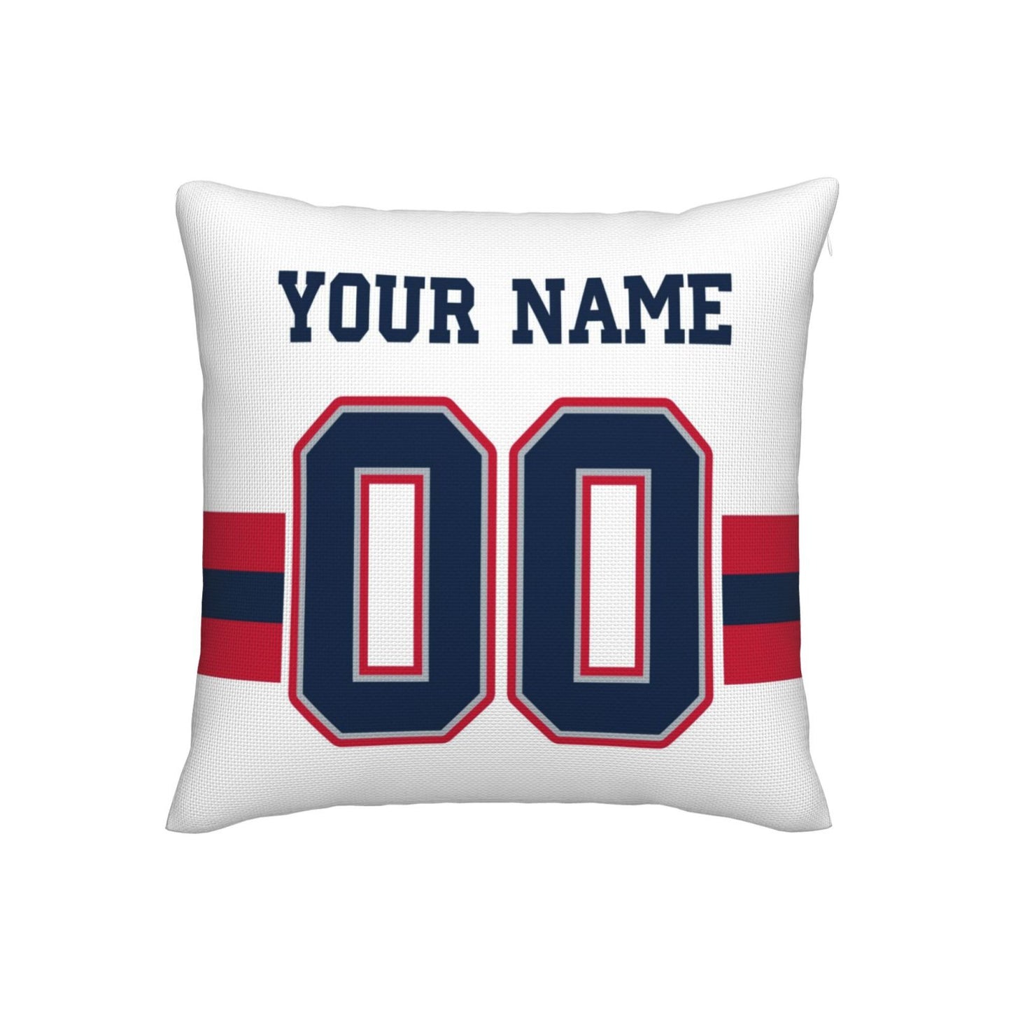 Customized New England Patriots Football Team Decorative Throw Pillow Case Print Personalized Football Style Fans Letters & Number White Pillowcase Birthday Gift