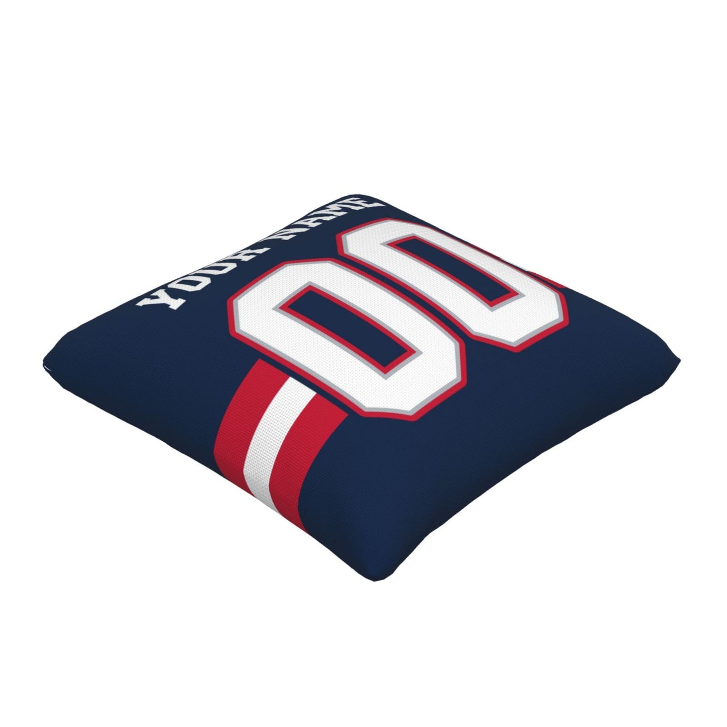 Customized New England Patriots Football Team Decorative Throw Pillow Case Print Personalized Football Style Fans Letters & Number Navy Pillowcase Birthday Gift