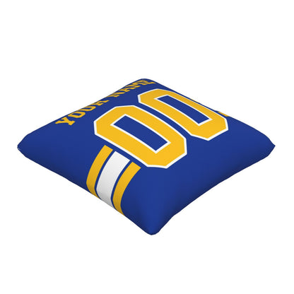 Customized Los Angeles Chargers Football Team Decorative Throw Pillow Case Print Personalized Football Style Fans Letters & Number Royal Pillowcase Birthday Gift