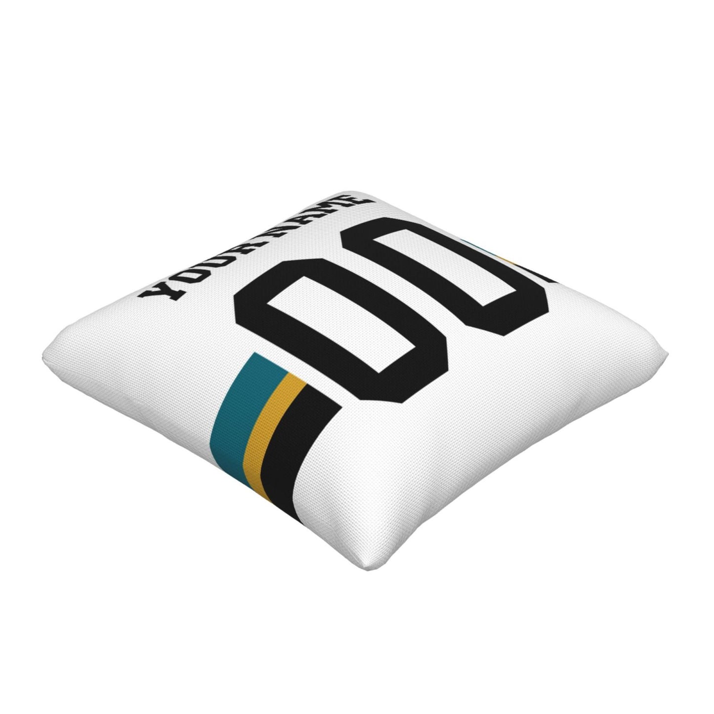 Customized Jacksonville Jaguars Football Team Decorative Throw Pillow Case Print Personalized Football Style Fans Letters & Number White Pillowcase Housewarming Gifts