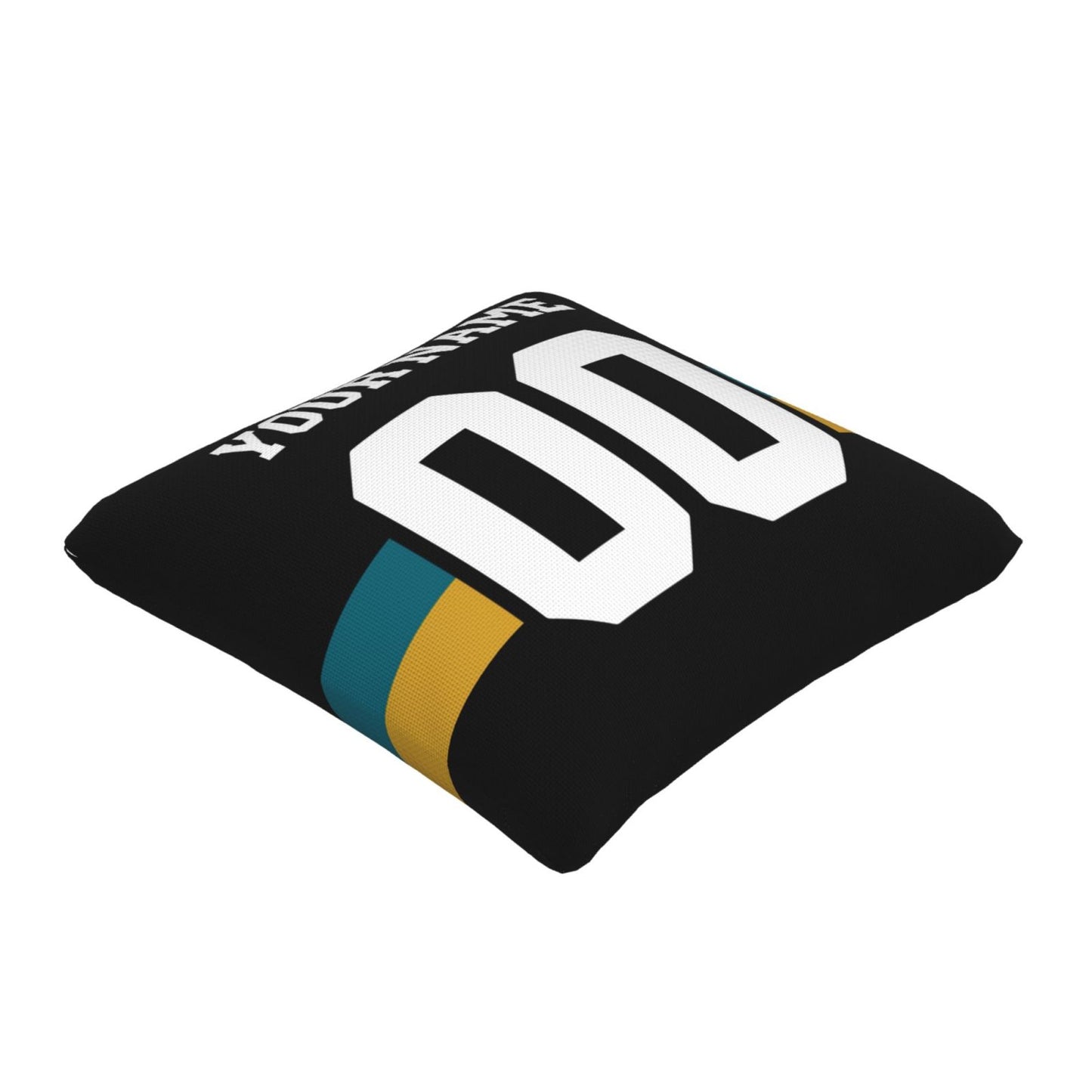 Customized Jacksonville Jaguars Football Team Decorative Throw Pillow Case Print Personalized Football Style Fans Letters & Number Black Pillowcase Housewarming Gifts