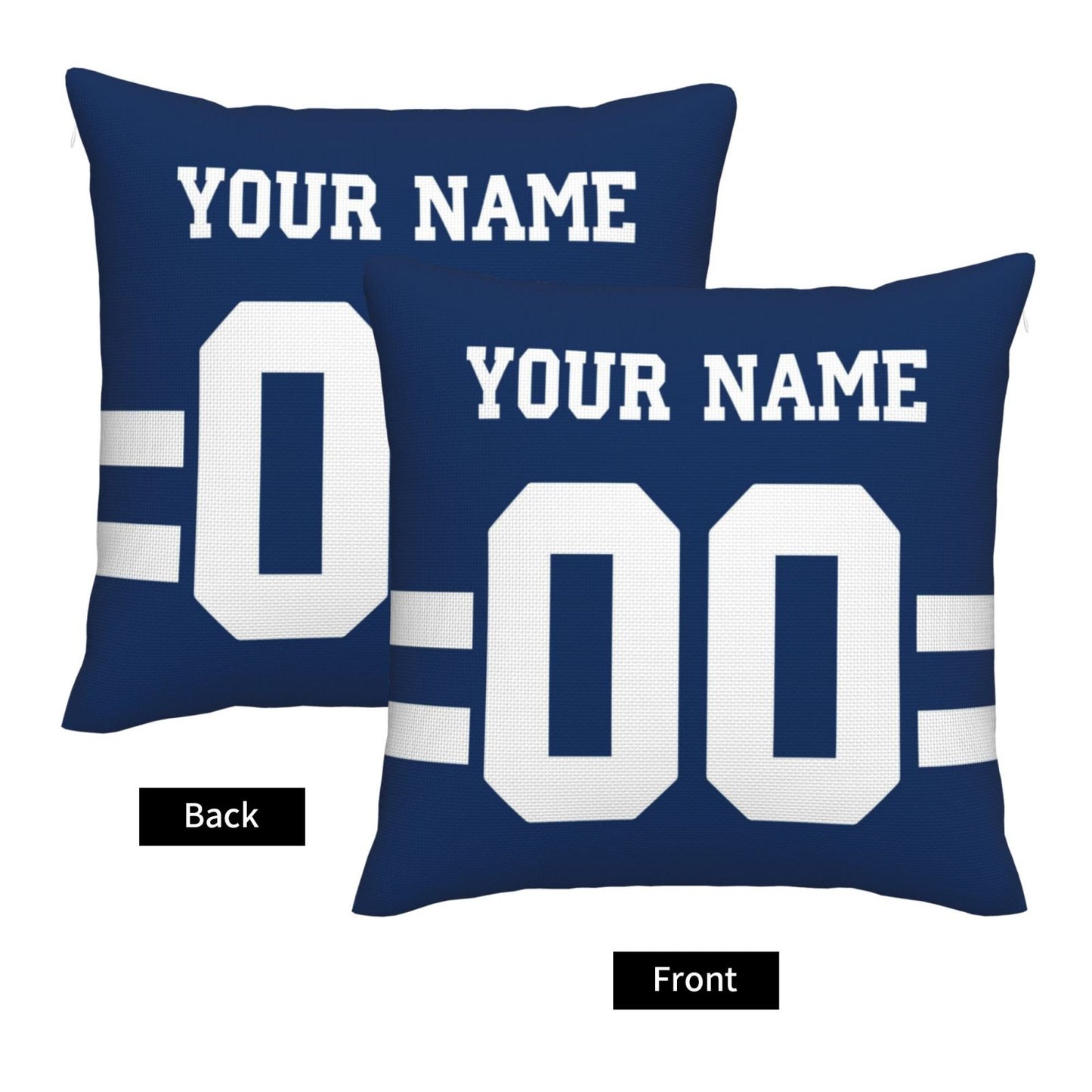 Customized Indianapolis Colts Football Team Decorative Throw Pillow Case Print Personalized Football Style Fans Letters & Number Royal Pillowcase Housewarming Gifts