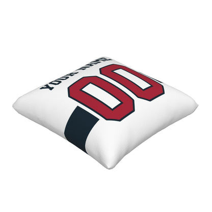 Customized Houston Texans Football Team Decorative Throw Pillow Case Print Personalized Football Style Fans Letters & Number White Pillowcase Birthday Gift