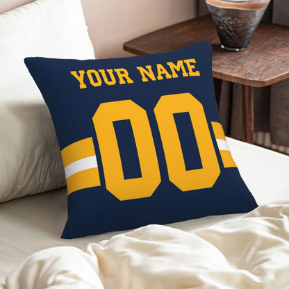 Customized Green Bay Packers Football Team Decorative Throw Pillow Case Print Personalized Football Style Fans Letters & Number Navy Pillowcase Birthday Gift