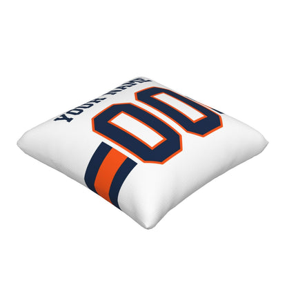 Customized Denver Broncos Football Team Decorative Throw Pillow Case Print Personalized Football Style Fans Letters & Number White Pillowcase Birthday Gift