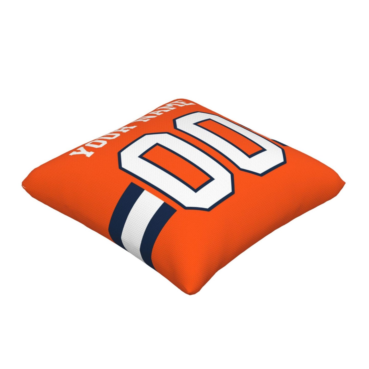 Customized Denver Broncos Football Team Decorative Throw Pillow Case Print Personalized Football Style Fans Letters & Number Orange Pillowcase Birthday Gift