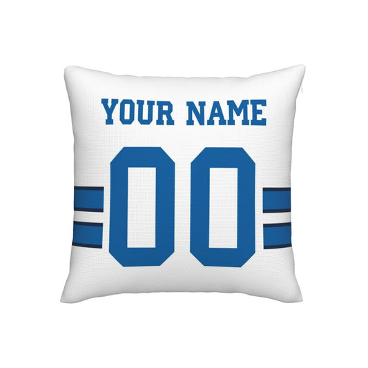 Customized Dallas Cowboys Football Team Decorative Throw Pillow Case Print Personalized Football Style Fans Letters & Number White Pillowcase Birthday Gift