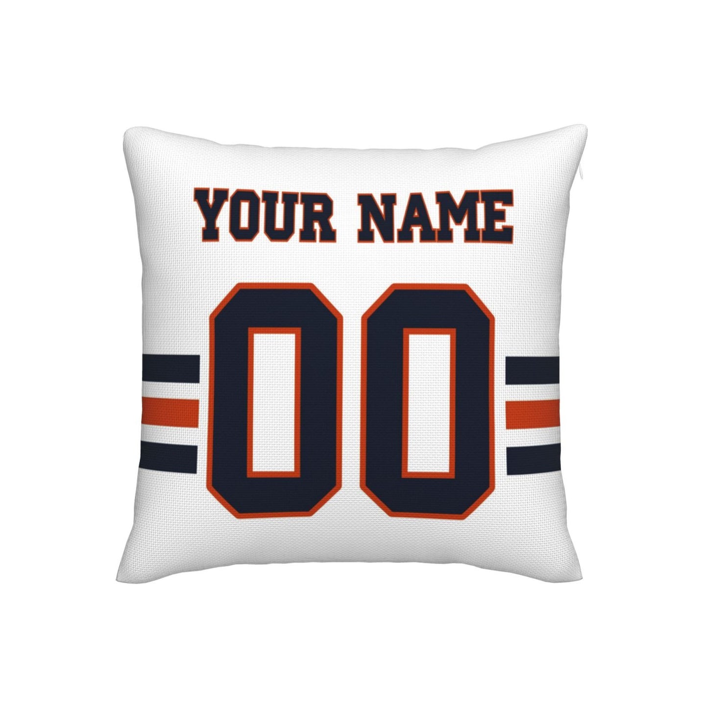 Customized Chicago Bears Football Team Decorative Throw Pillow Case Print Personalized Football Style Fans Letters & Number White Pillowcase Birthday Gift