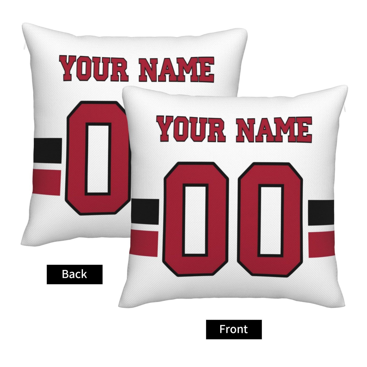 Atlanta Falcons Football Team Decorative Throw Pillow Case Print Personalized Football Style Fans Letters & Number Black Pillowcase Birthday Gift