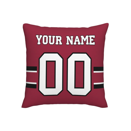Arizona Cardinals Football Team Decorative Throw Pillow Case Print Personalized Football Style Fans Letters & Number Pillowcase Birthday Gift