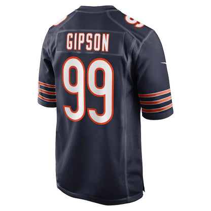 C.Bears #99 Trevis Gipson Navy Game Jersey Stitched American Football Jerseys