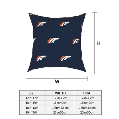 Custom Decorative Football Pillow Case Denver Broncos Pillowcase Personalized Throw Pillow Covers