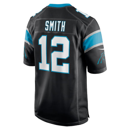 C.Panthers #12 Shi Smith Black Game Jersey Stitched American Football Jerseys