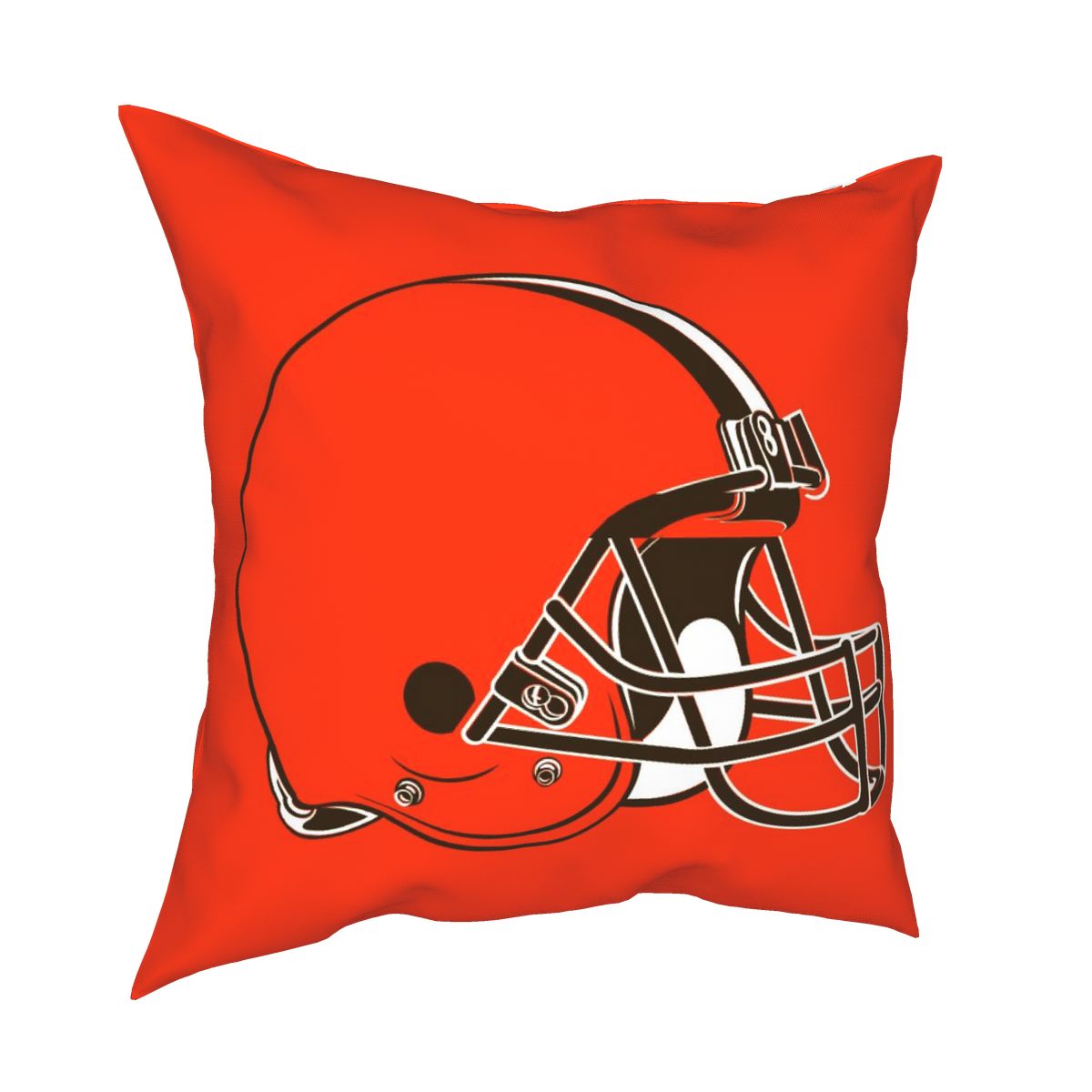 Custom Decorative Football Pillow Case Cleveland Browns Orange Pillowcase Personalized Throw Pillow Covers
