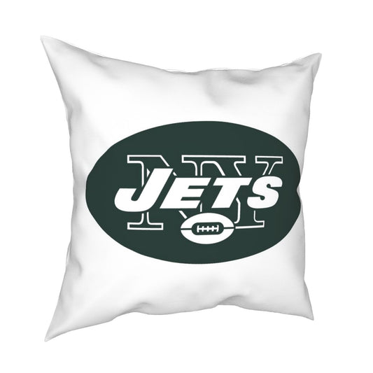 Custom Decorative Football Pillow Case New York Jets White Pillowcase Personalized Throw Pillow Covers