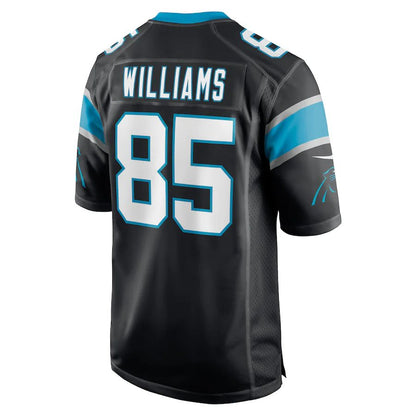 C.Panthers #85 Preston Williams Black Game Player Jersey Stitched American Football Jerseys
