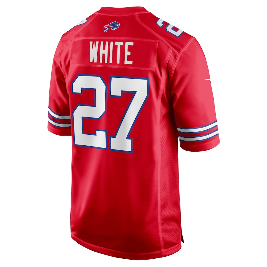 B.Bills #27 Tre'Davious White Red Game Player Jersey American Stitched Football Jerseys