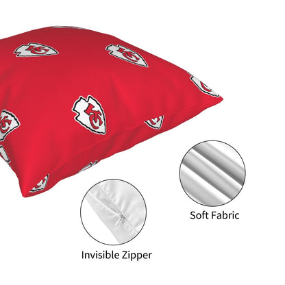 Custom Decorative Football Pillow Case Kansas City Chiefs Pillowcase Personalized Throw Pillow Covers