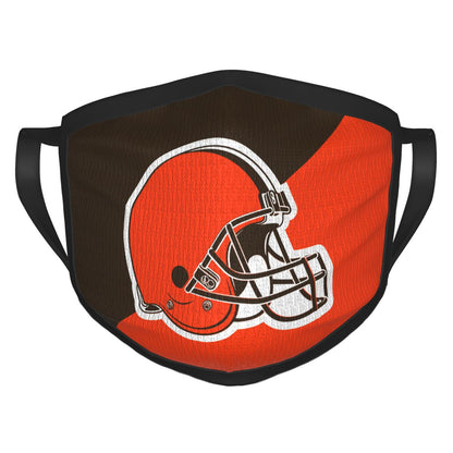 Custom Football Personalized Cleveland Browns Dust Face Mask With Filters PM 2.5