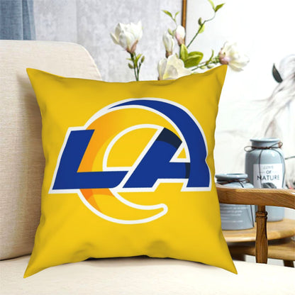 Custom Decorative Football Pillow Case 2020 New Los Angeles Rams Yellow Pillowcase Personalized Throw Pillow Covers