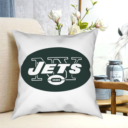 Custom Decorative Football Pillow Case New York Jets White Pillowcase Personalized Throw Pillow Covers