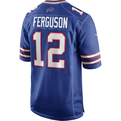 B.Bills #12 Joe Ferguson Royal Game Retired Player Jersey American Stitched Football Jerseys