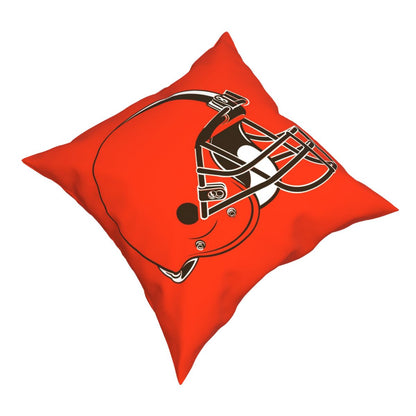 Custom Decorative Football Pillow Case Cleveland Browns Orange Pillowcase Personalized Throw Pillow Covers