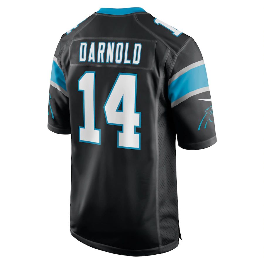 C.Panthers #14 Sam Darnold Black Game Player Jersey Stitched American Football Jerseys