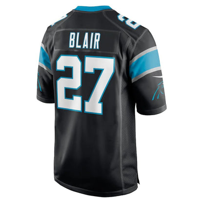 C.Panthers #27 Marquise Blair Black Game Player Jersey Stitched American Football Jerseys