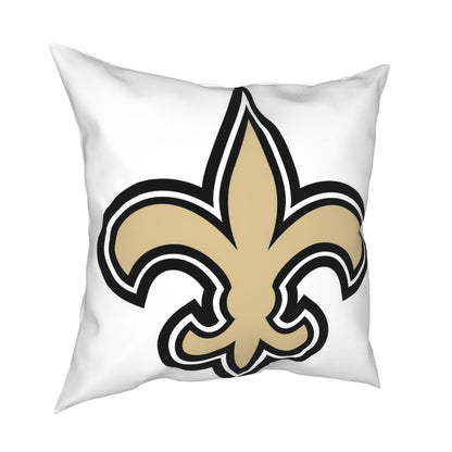 Custom Decorative Football Pillow Case New Orleans Saints White Pillowcase Personalized Throw Pillow Covers