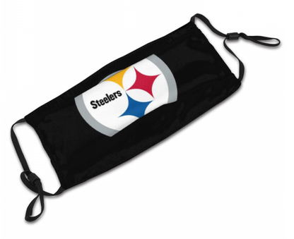 Print Football Personalized Pittsburgh Steelers Adult Dust Mask With Filters PM 2.5 Activated