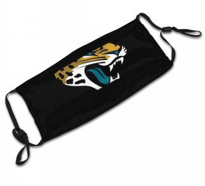 Print Football Personalized Dust Jacksonville Jaguars Face Mask With Filters PM 2.5