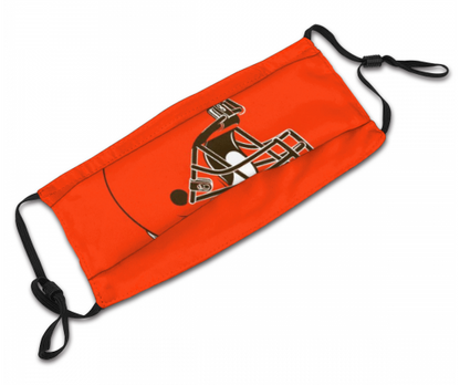 Print Football Personalized Cleveland Browns Adult Dust Mask With PM 2.5 Filters