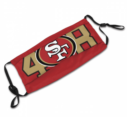 Football San Francisco 49ers Personalized Niner 408 Face Mask With Filter