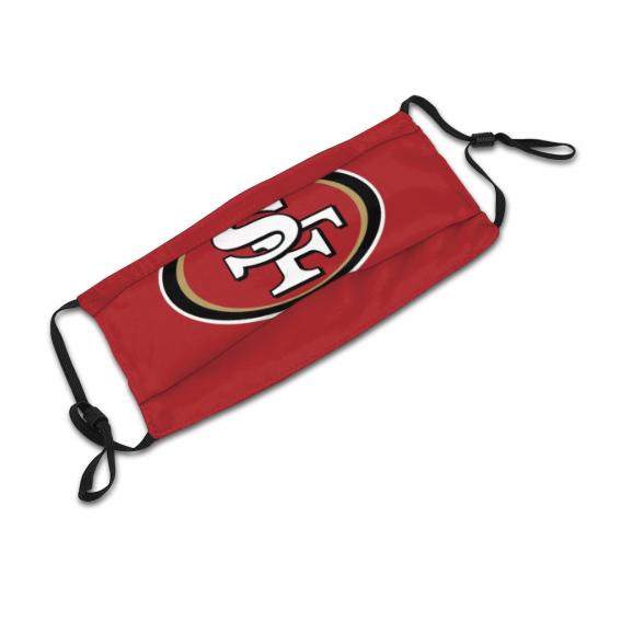 Print Football Personalized San Francisco 49ers Dust Mask With Filters 10 PCS