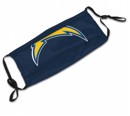 Print Football Personalized Los Angeles Chargers Adult Dust Mask With PM 2.5 Filter