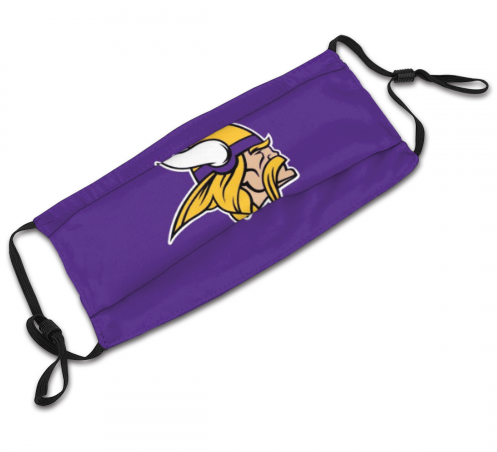 Print Football Personalized Minnesota Vikings Adult Dust Mask With Filters PM 2.5