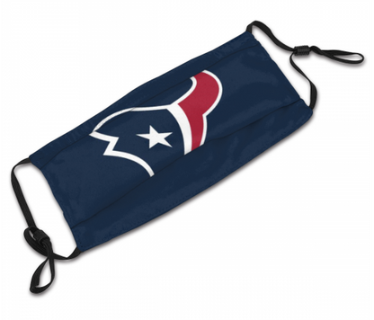 Print Football Personalized Houston Texans Adult Dust Mask With Filters PM 2.5