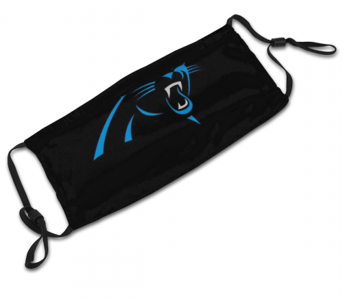 4 Pack Personalized Football Carolina Panthers Adult Dust Mask With Filters PM 2.5