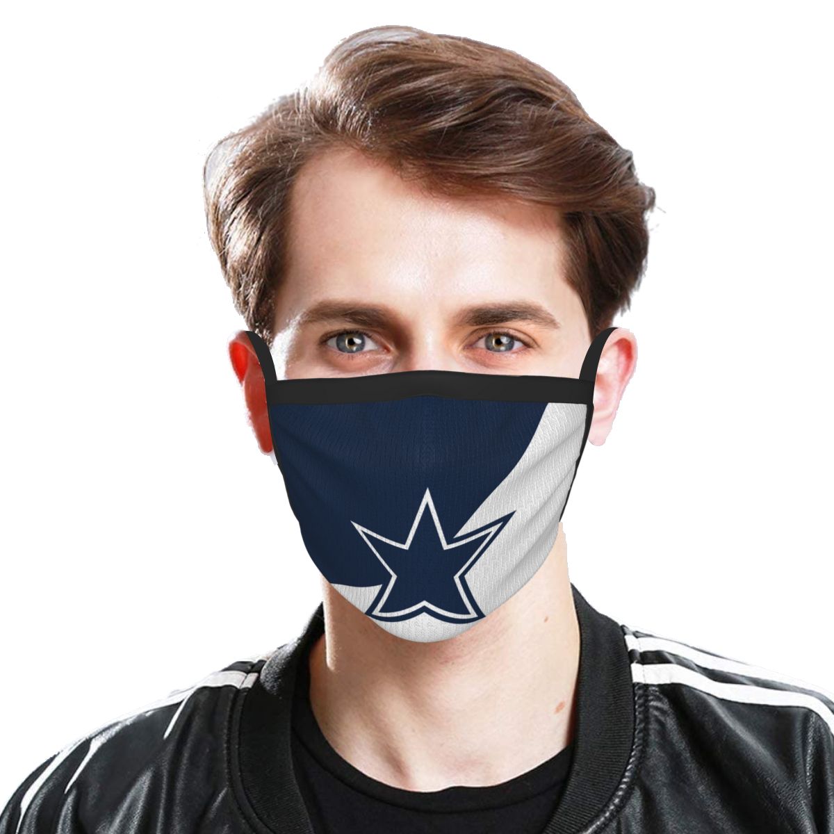 Custom Football Personalized Dallas Cowboys Dust Face Mask With Filters PM 2.5