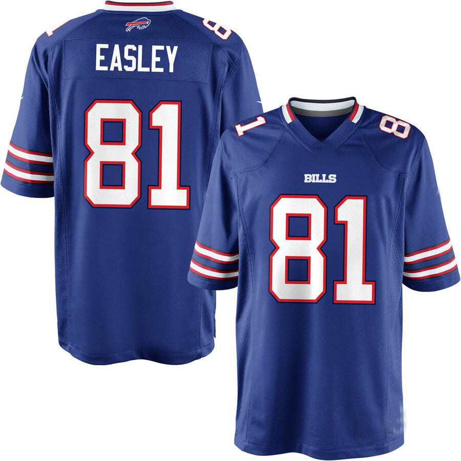 B.Bills #81 Marcus Easley Team Color Game Jersey American Stitched Football Jerseys