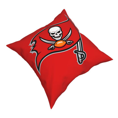 Custom Decorative Football Pillow Case Tampa Bay Buccaneers Red Pillowcase Personalized Throw Pillow Covers