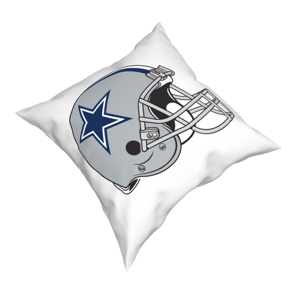 Custom Decorative Football Pillow Case White Dallas Cowboys Pillowcase Personalized Throw Pillow Covers