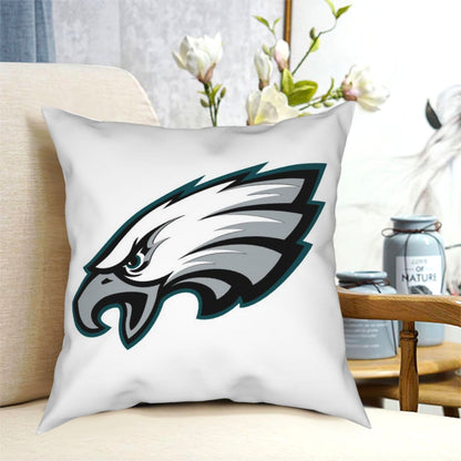 Custom Decorative Football Pillow Case Philadelphia Eagles White Pillowcase Personalized Throw Pillow Covers