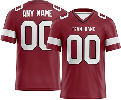 Custom Football Jersey Personalized Stitched Football Shirt for Men Women &  Youth S-7XL