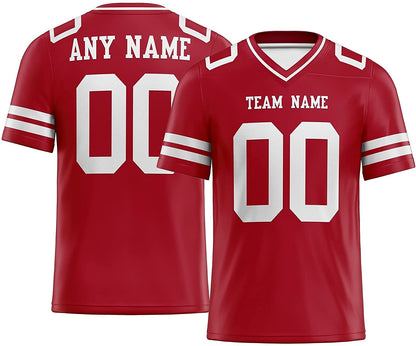 Custom Football Jersey Personalized Stitched Football Shirt for Men Women & Youth S-7XL